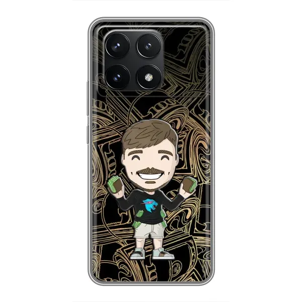 Чохол з принтом «Mister Beast» для Xiaomi POCO F6 Pro