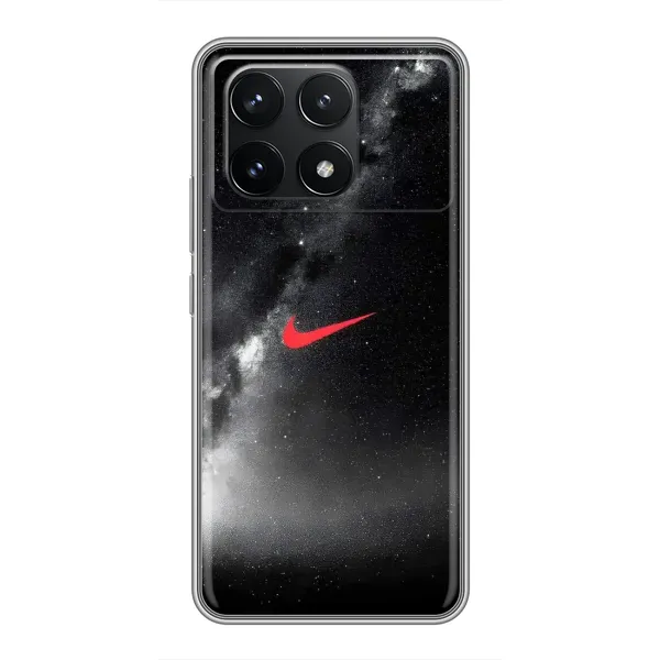Чехол с принтом «Найк красный» для Xiaomi POCO F6 Pro Чехол с принтом «Найк красный» для Xiaomi POCO F6 Pro