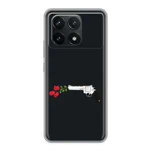Чехлы (ART) Цветы на Xiaomi POCO F6 Pro (VPrint) (Неожиданные цветы)