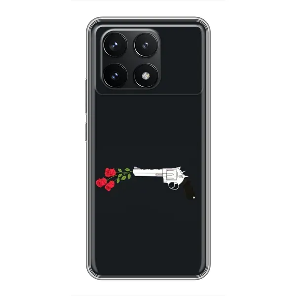 Чехол с принтом «Неожиданные цветы» для Xiaomi POCO F6 Pro