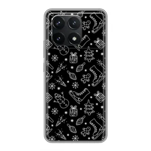 Новорічні, Святкові Чохли для Xiaomi POCO F6 Pro - 2024 год (Новорічний фон)
