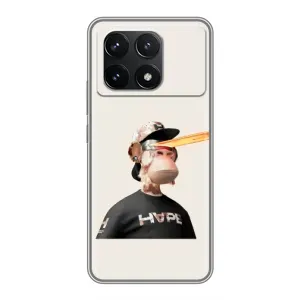 Чохли з Мавпами NFT для Xiaomi POCO F6 Pro (AlphaPrint) (мавпа NFT в окулярах)