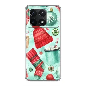 Новорічні Чохли для Поко Ф6 Про (VPrint) (Одяг НР)