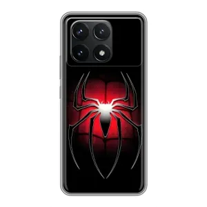Чехол с человеком пауком для Xiaomi POCO F6 Pro - (AlphaPrint) (Паук марвел)