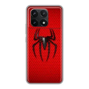 Чехол с человеком пауком для Xiaomi POCO F6 Pro - (AlphaPrint) (Паук Марвел)