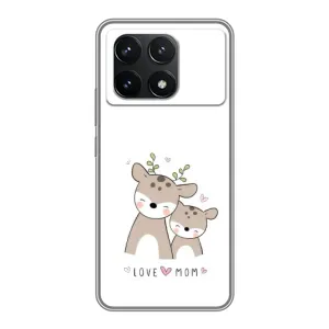 Чохли для мами на Xiaomi POCO F6 Pro (Оленята мама і малюк)