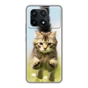 Чехлы с Котиками для Xiaomi POCO F6 Pro (VPrint) (Прыжок кота)