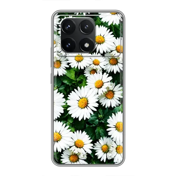 Чехол с принтом «Ромашки» для Xiaomi POCO F6 Pro Чехол с принтом «Ромашки» для Xiaomi POCO F6 Pro