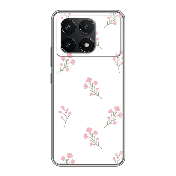 Чехол с принтом «Розовые цветы» для Xiaomi POCO F6 Pro Чехол с принтом «Розовые цветы» для Xiaomi POCO F6 Pro