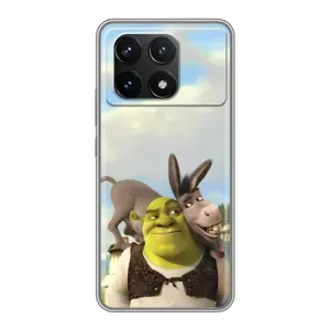 Чохол з мультфільмом Шрек на Xiaomi POCO F6 Pro (Шрек та Осел)