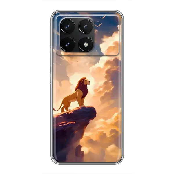 Чохол з принтом «Сімба на скелі» для Xiaomi POCO F6 Pro