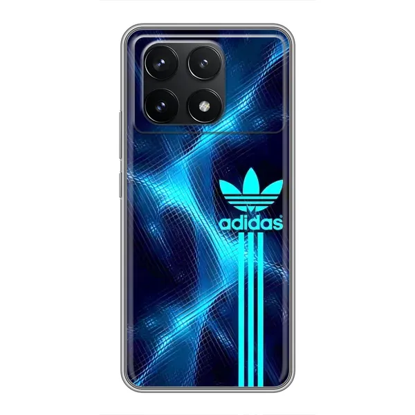 Чехол с принтом «Синий Адидас» для Xiaomi POCO F6 Pro