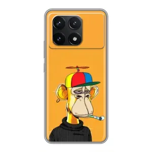 Чохли з Мавпами NFT для Xiaomi POCO F6 Pro (AlphaPrint) (Нудна мавпа NFT)