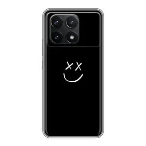 Чохол для Поко Ф6 Про - (AlphaPrint) з принтом (ТОП продажів) (Смайл)