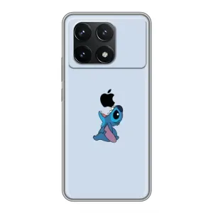 Чохол з принтом Стіч на Xiaomi POCO F6 Pro (Stitch apple)