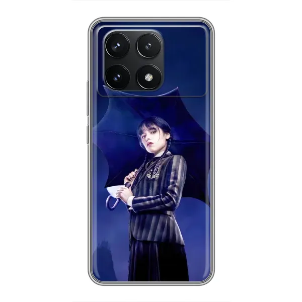Чохол з принтом «Венздей з парасолькою» для Xiaomi POCO F6 Pro