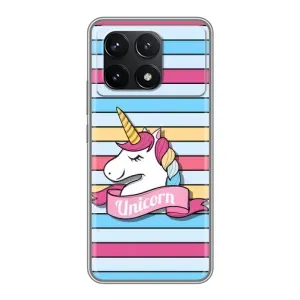 Чохол для Поко Ф6 Про - (Єдинорожки - Новинки) (AlphaPrint) (Unicorn)