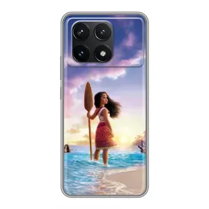 Чохол з мультфільмом Ваяна Xiaomi POCO F6 Pro (Моана з веслом)