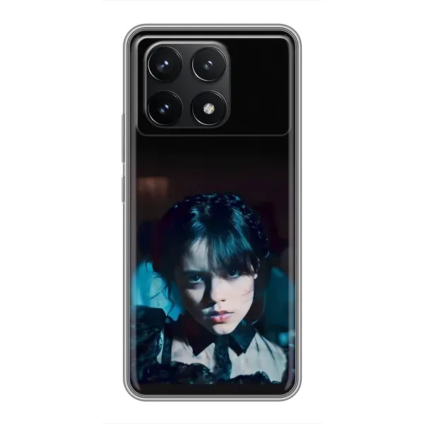 Чохол з принтом «погляд Венздей» для Xiaomi POCO F6 Pro