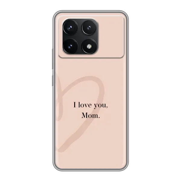 Чохол з принтом «Серце мамі» для Xiaomi POCO F6 Pro