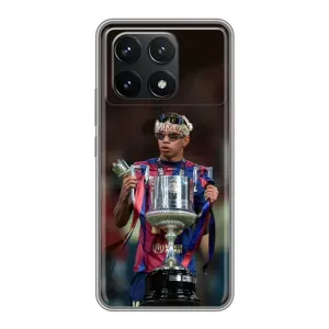 Чохол з футболістом Ламін Ямаль Xiaomi POCO F6 Pro (Ямаль з кубком)