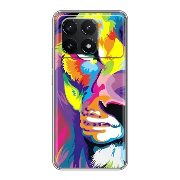 Чохол з принтом «Яскравий Лев» для Xiaomi POCO F6 Pro