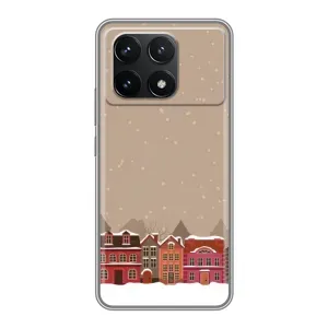 Новорічні, Святкові Чохли для Xiaomi POCO F6 Pro - 2024 год (Зимове місто)
