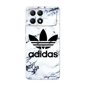 Чохли Адидас для Xiaomi POCO F6 (AlphaPrint) (Адідас на мраморі)