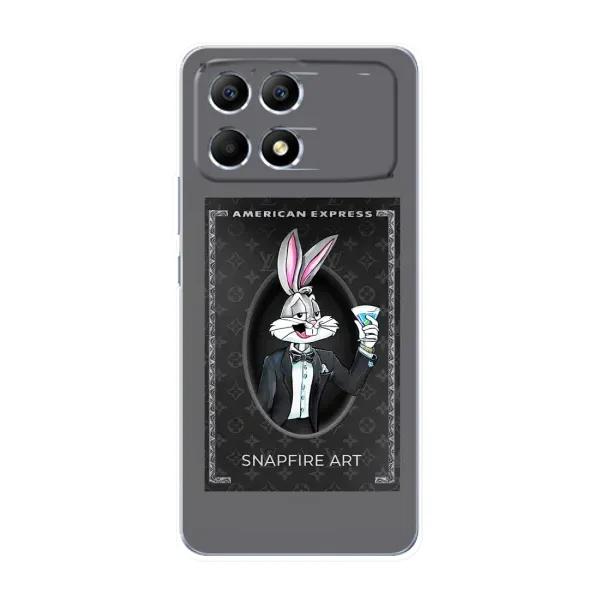Чехол с принтом «Бакс Бани LV» для Xiaomi POCO F6