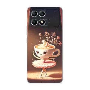 Чехол с мемом Тралалело тралала на Xiaomi POCO F6 (Балерина капучина)