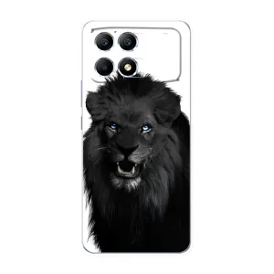 Чохли з картинкою животних Xiaomi POCO F6 (Чорний ЛЕВ)