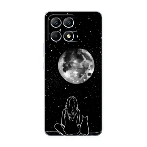 Чохол з малюнком кіт на Xiaomi POCO F6 (Дівчина з котом)