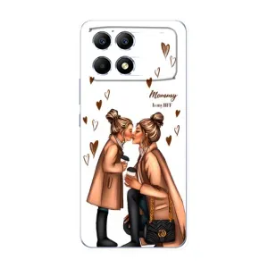Чохол з друком для Xiaomi POCO F6 - (Мама з дитинкою) (AlphaPrint) (Донька і мама)