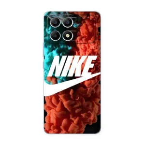 Чехол для Xiaomi POCO F6 - с принтом Найк (AlphaPrint) (Дымчатый найк)