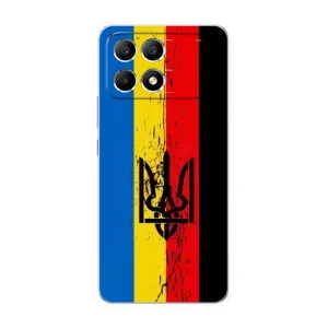 Украинские Чехлы для Xiaomi POCO F6 с картинкой УПА (AlphaPrint) (Прапор УПА)