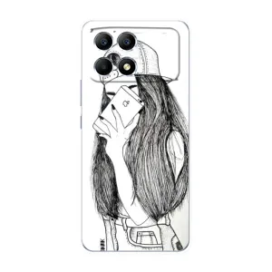 Чохол з друком для Xiaomi POCO F6 - (Мода) (AlphaPrint) (Фото дівчини)
