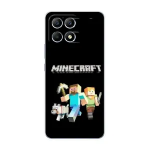 Чохол Майнкрафт на Xiaomi POCO F6 (AlphaPrint) Minecraft (герої Minecraft)