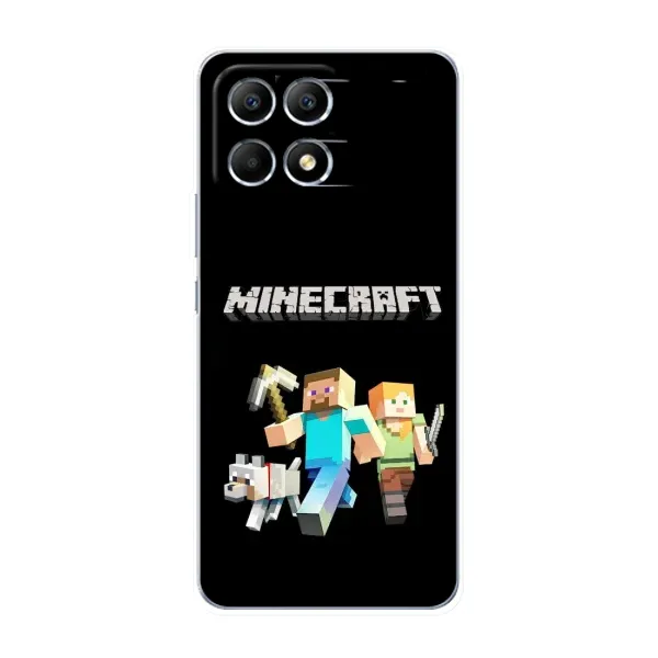 Чехол с принтом «герои Minecraft» для Xiaomi POCO F6 Чехол с принтом «герои Minecraft» для Xiaomi POCO F6