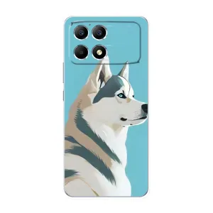 Чохол з Хаскі Xiaomi POCO F6 - (AlphaPrint) (Хаскі арт)