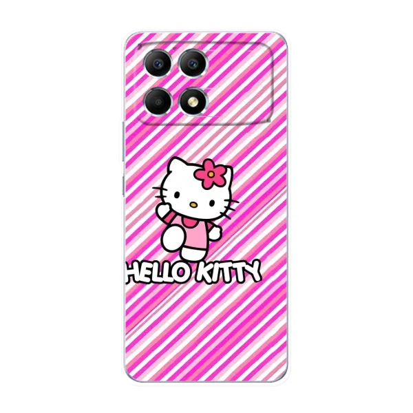 Чохол з принтом «Hello Kytty» для Xiaomi POCO F6