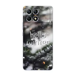 Новорічні, Святкові Чохли для Xiaomi POCO F6 - 2024 год (Hello winter)