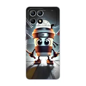 Чехол с мемом Тралалело тралала на Xiaomi POCO F6 (Капучино асасино)