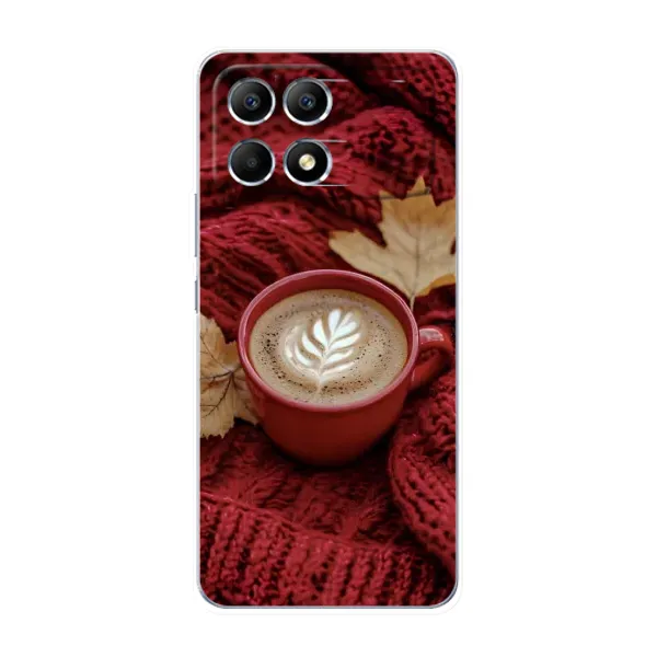 Чехол с принтом «Кофе на пледе» для Xiaomi POCO F6