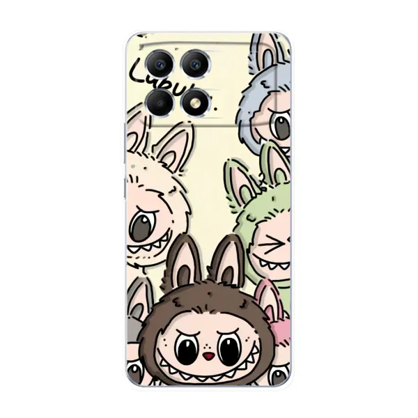 Чехол с принтом «Золотая обезьяна Bored Ape» для Xiaomi POCO F6