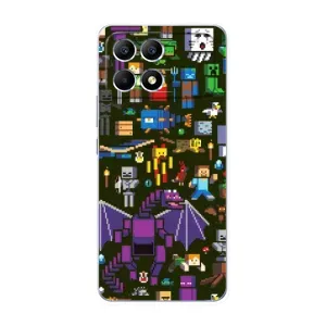 Чохол Майнкрафт на Xiaomi POCO F6 (AlphaPrint) Minecraft (Колаж Майнкрафт)