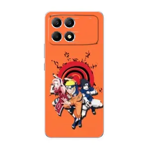 Naruto Anime Чохли для Поко Ф6 (AlphaPrint) (команда Наруто)