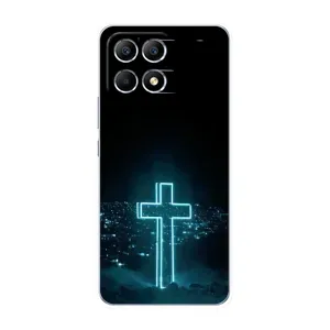 Християнські Чохли для Xiaomi POCO F6 (AlphaPrint) (Хрест і місто)