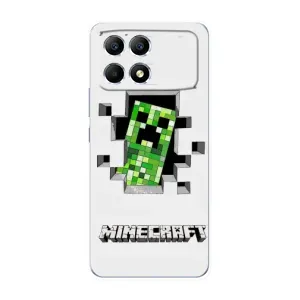 Чохол Майнкрафт на Xiaomi POCO F6 (AlphaPrint) Minecraft (кріпер Майнкрафт)