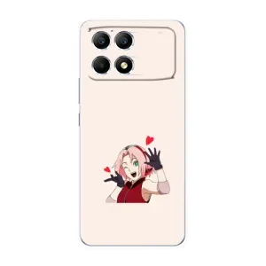 Чохли Персонажі Аніме Наруто для Xiaomi POCO F6 (AlphaPrint) (Лайк Сакура)