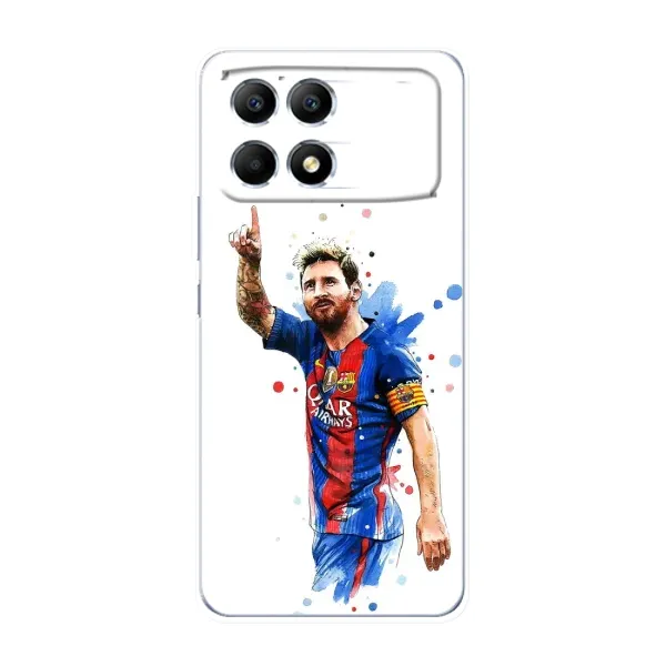 Чохол з принтом «Лео Мессі» для Xiaomi POCO F6 Чохол з принтом «Лео Мессі» для Xiaomi POCO F6